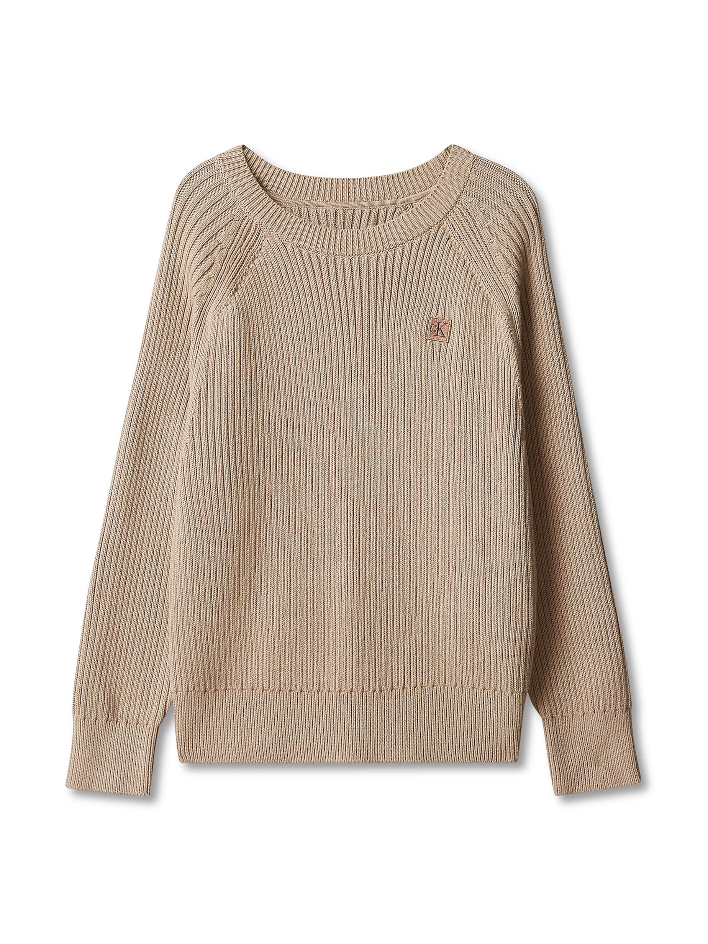 Calvin Klein Jeans Pullover in 104 in beige, Produktansicht