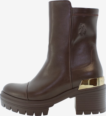 U.S. POLO ASSN. Boots 'HALEY005WDY1' in Bruin: voorkant