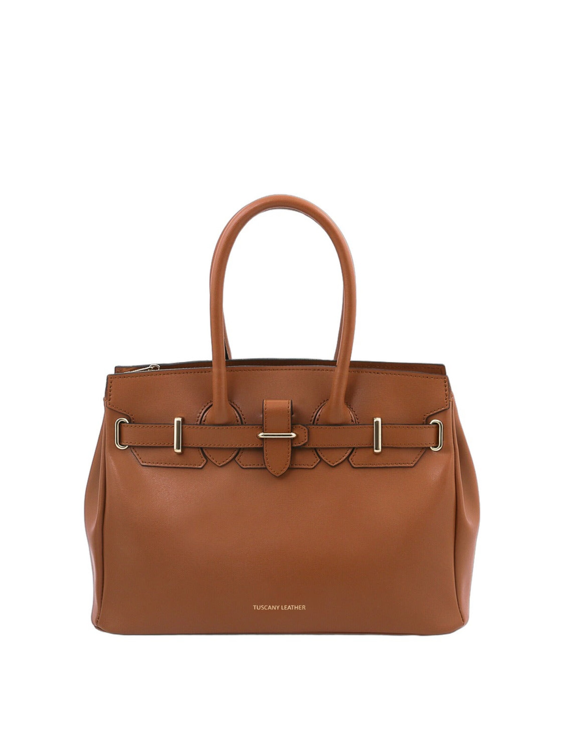 Cabas 'TL Bag' Tuscany Leather en marron : devant