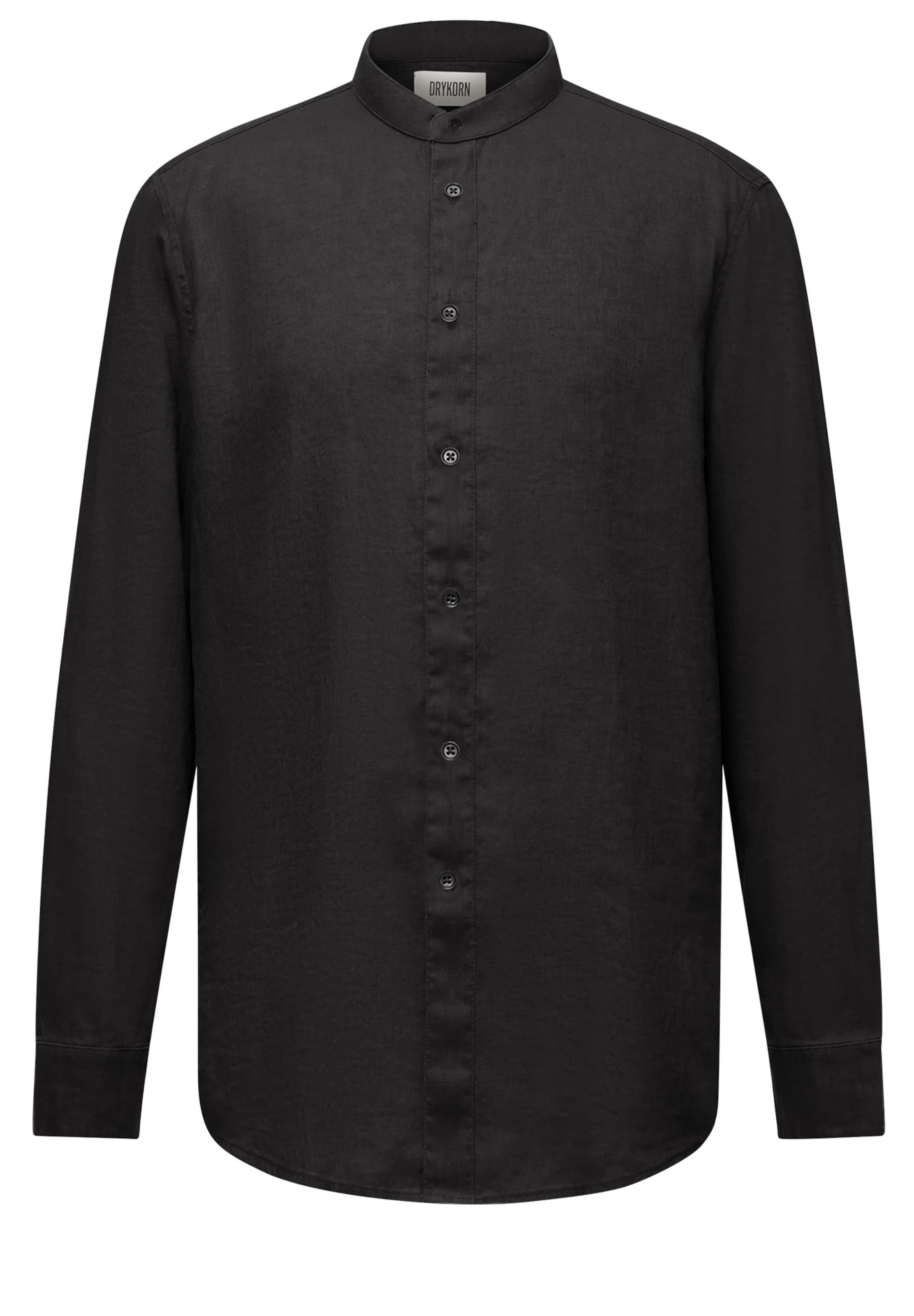DRYKORN Regular fit Business Shirt 'Taloc' in Black: front
