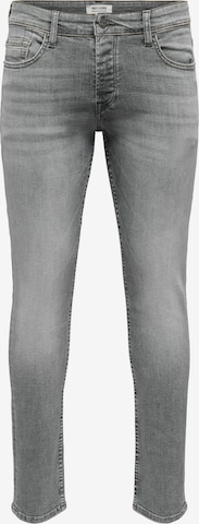 Only & Sons Slim fit Jeans 'Loom' in Grey: front