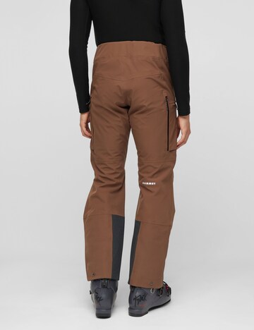 MAMMUT Regular Outdoor Pants in Brown