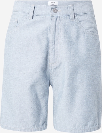 DAN FOX APPAREL Regular Broek 'Yusuf' in Blauw: voorkant