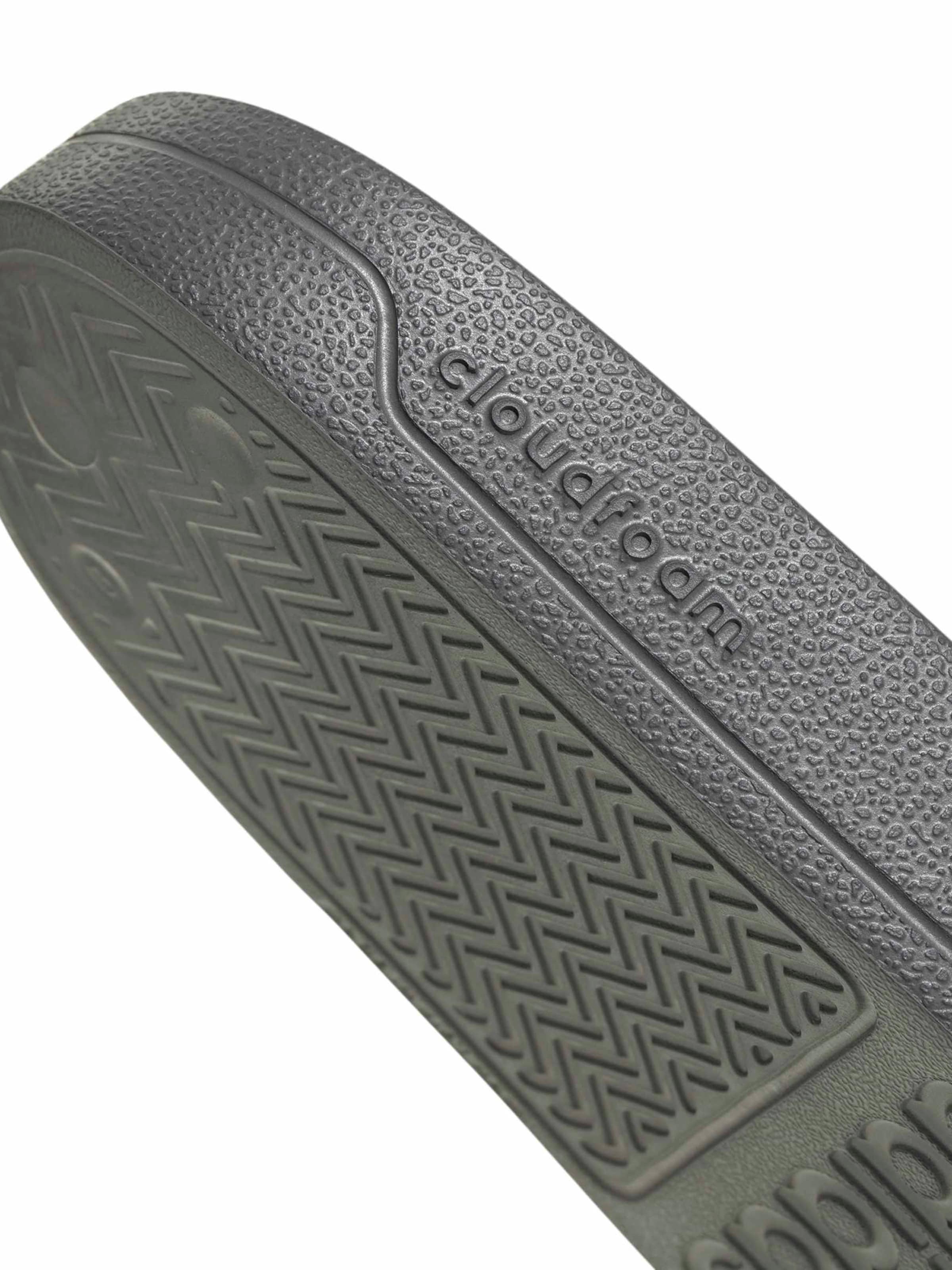 Saboți 'ADILETTE - MINECRAFT' de la ADIDAS SPORTSWEAR pe gri