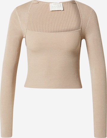 Kendall for ABOUT YOU Pullover 'Jale' in Beige: front