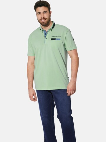Charles Colby Shirt 'Earl Pendlevine' in Green: front