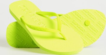 Superdry T-Bar Sandals in Yellow