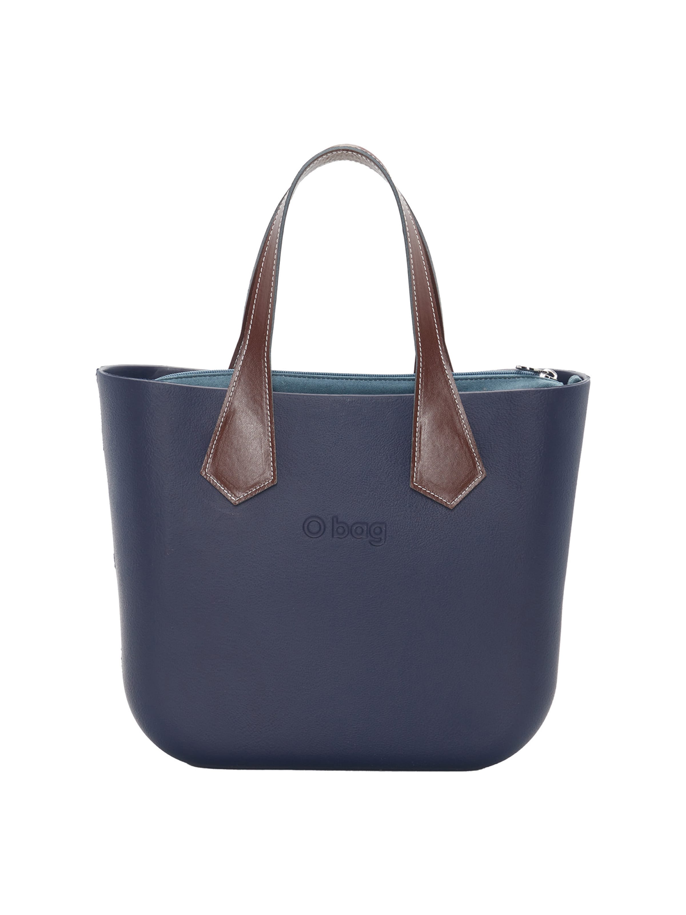 O bag Handtasche in Blau: Vorderseite