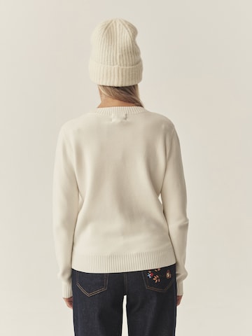 Pullover 'CLOUDY' di TATUUM in bianco