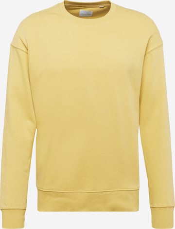 Sweat-shirt 'Star' JACK & JONES en jaune : devant