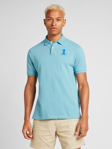 Hackett London Poloshirt 'NEW CLASSIC' in Blau: predná strana