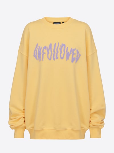 UNFOLLOWED x ABOUT YOU Sweater majica 'Vibe' u žuta / svijetloljubičasta, Pregled proizvoda