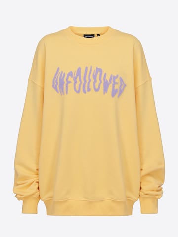 UNFOLLOWED x ABOUT YOU - Sudadera 'Vibe' en amarillo: frente