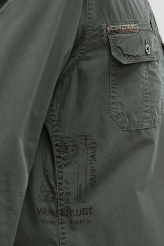 CAMP DAVID Regular fit Button Up Shirt in Green