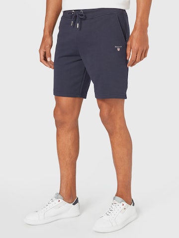 GANT Regular Pants 'Original' in Blue: front