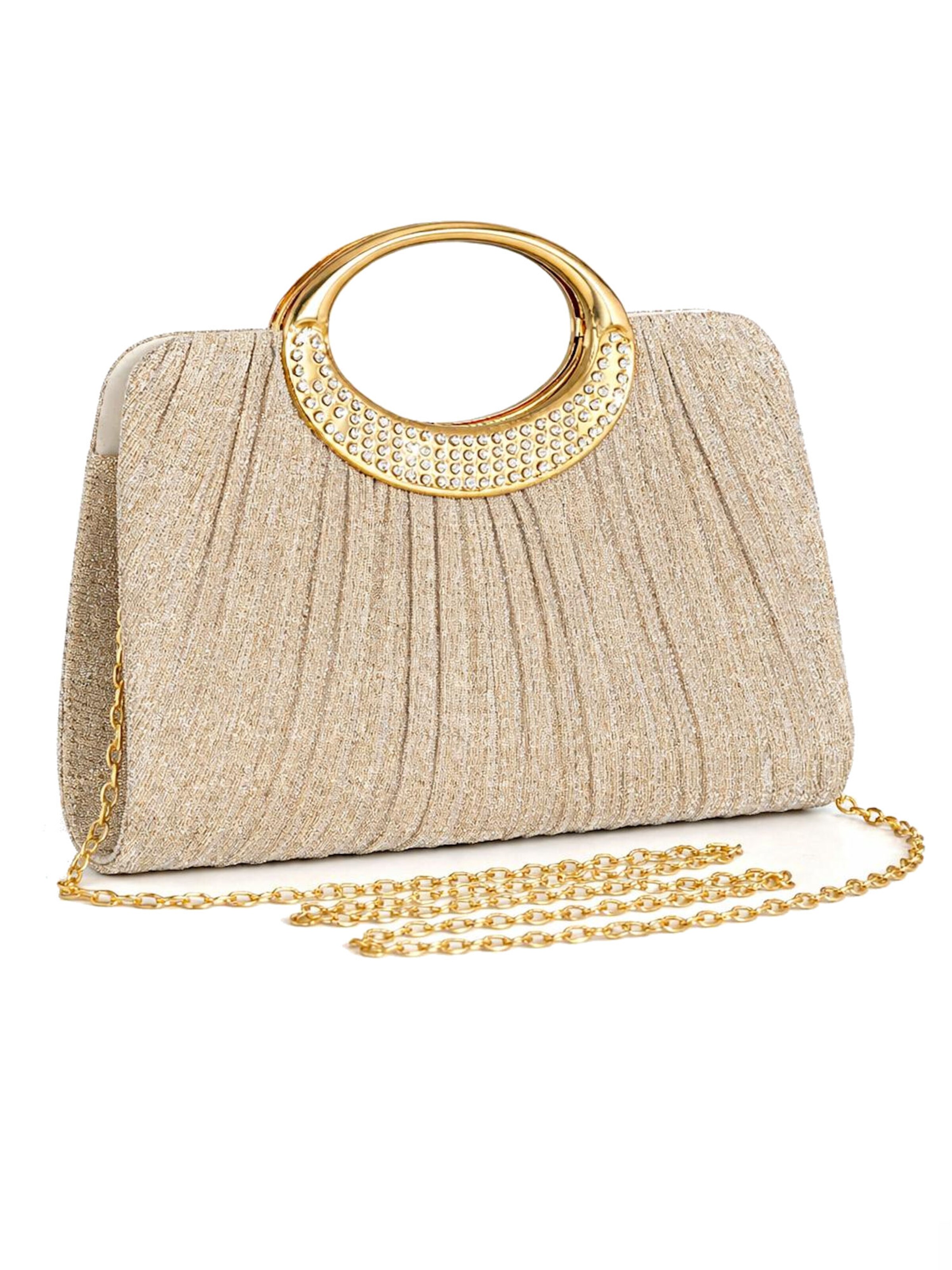 Tomshop24-7 Clutch 'Abendtasche Tia' in Gold: front