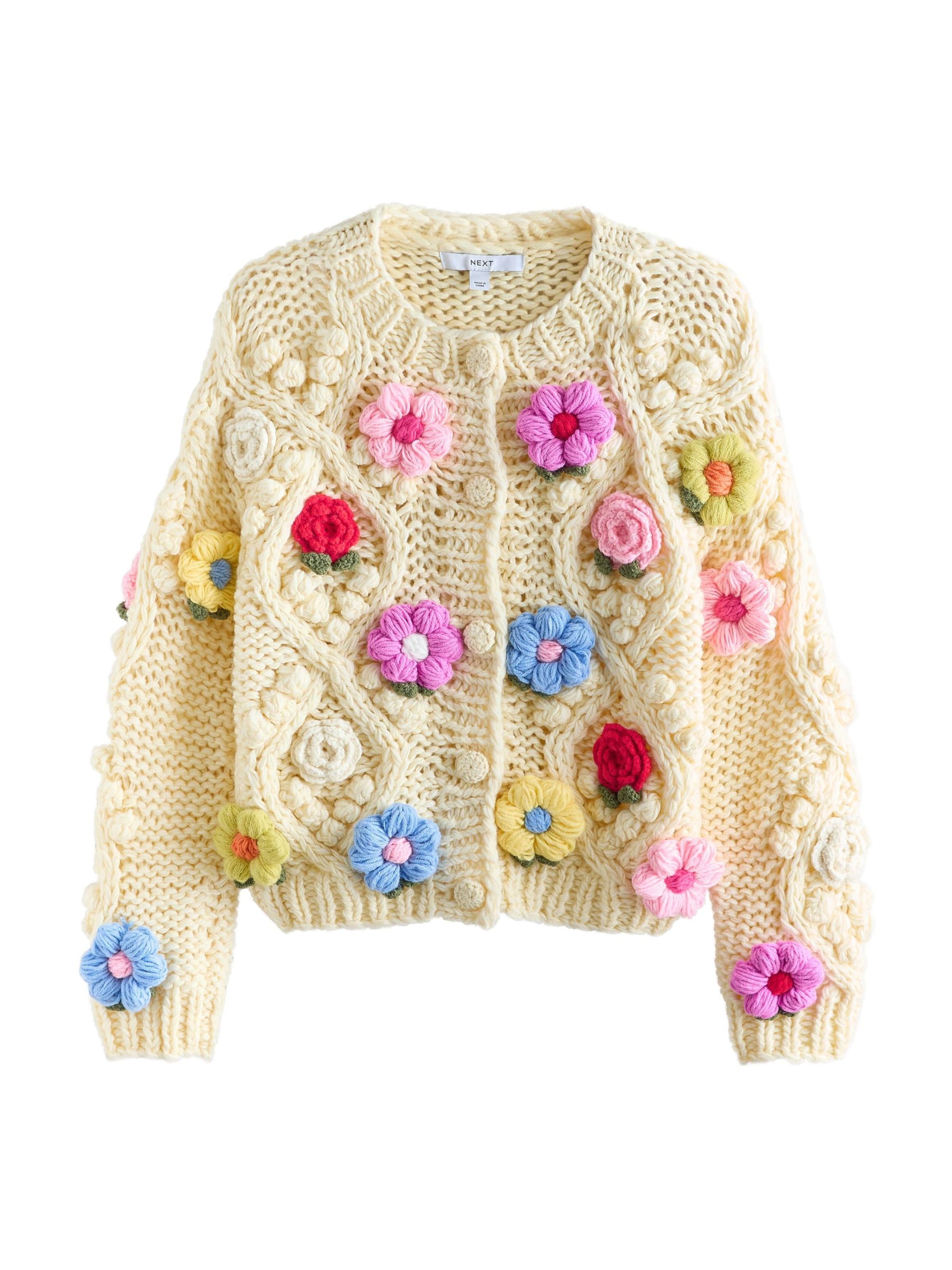 Next Вязаная кофта в Желтый: спереди