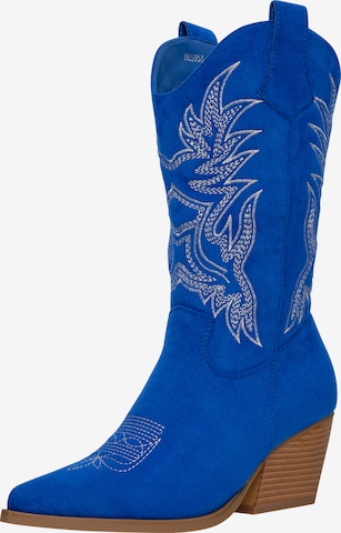 Stivale da cowboy di Salinyang in blu: frontale