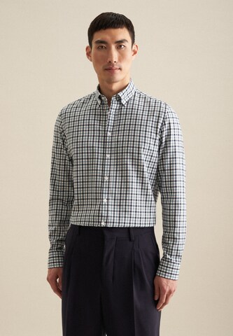 SEIDENSTICKER Regular fit Button Up Shirt in Black: front