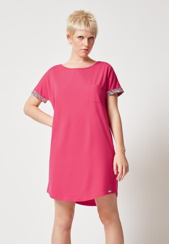 Skiny Damen Sleepshirt kurzarm in Lila: predná strana