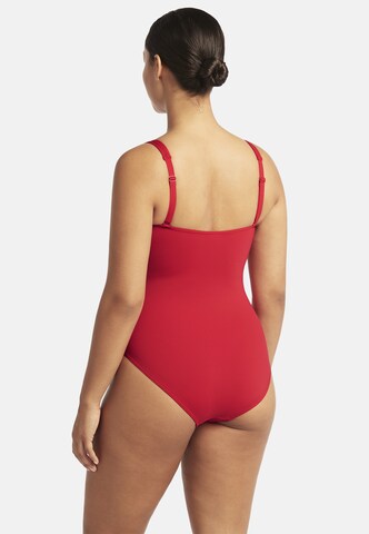 SEA LEVEL Balconette Badeanzug 'Essentials' in Rot