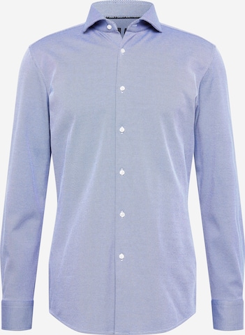 BOSS Black Business Shirt 'Hank' in Blue: front