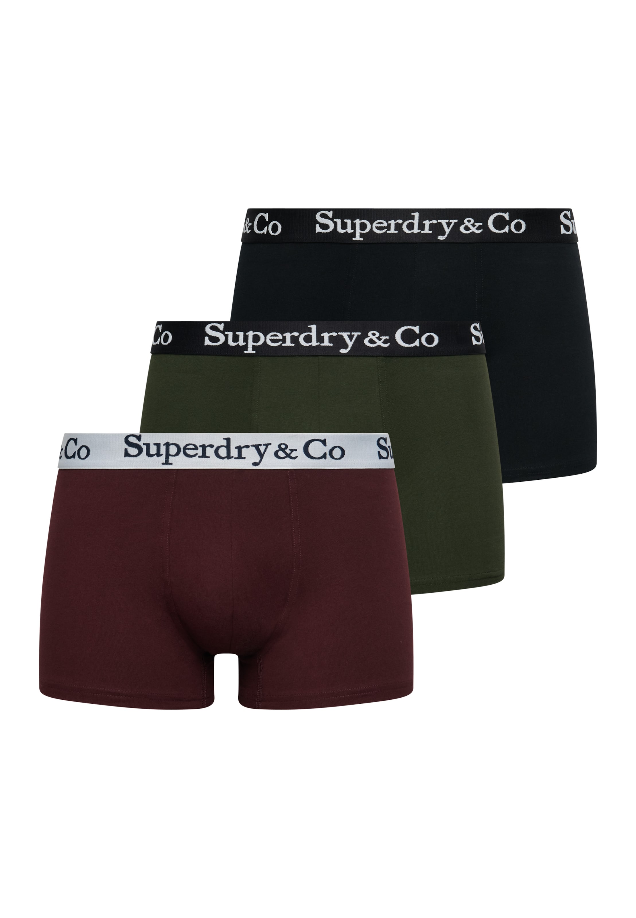 Superdry & Co Bokserki w kolorze zielony: przód
