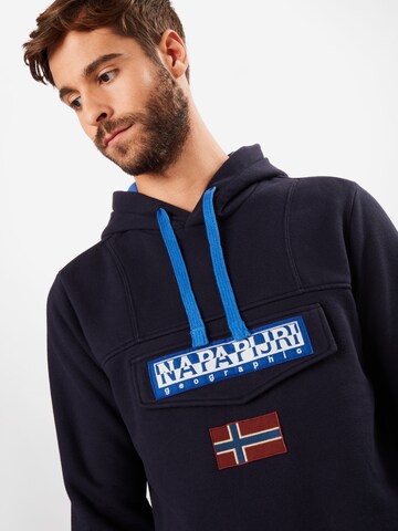 NAPAPIJRI Sweatshirt 'Burgee Win' in Blue