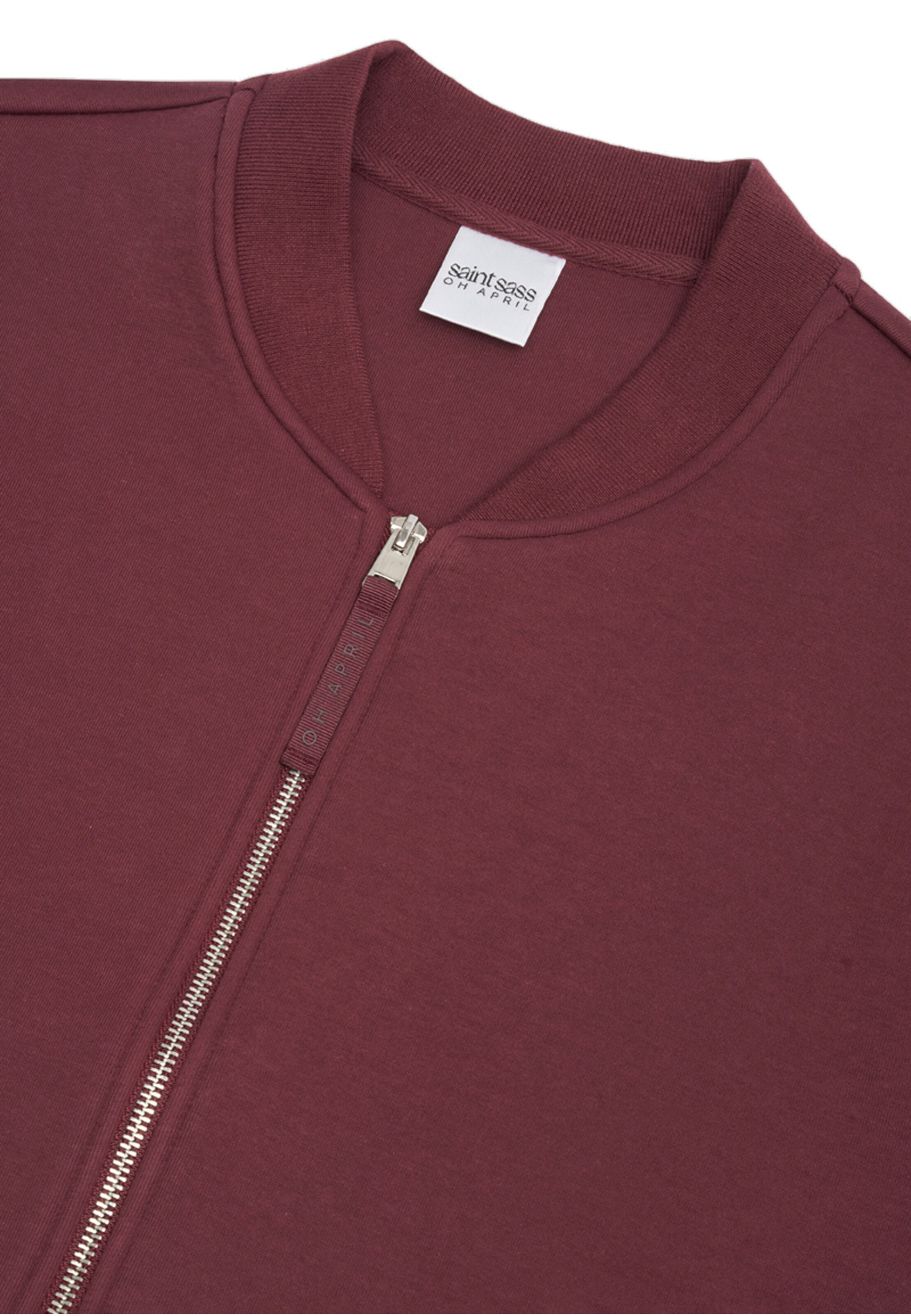 OH APRIL - Sudadera con cremallera 'Niva' en rojo