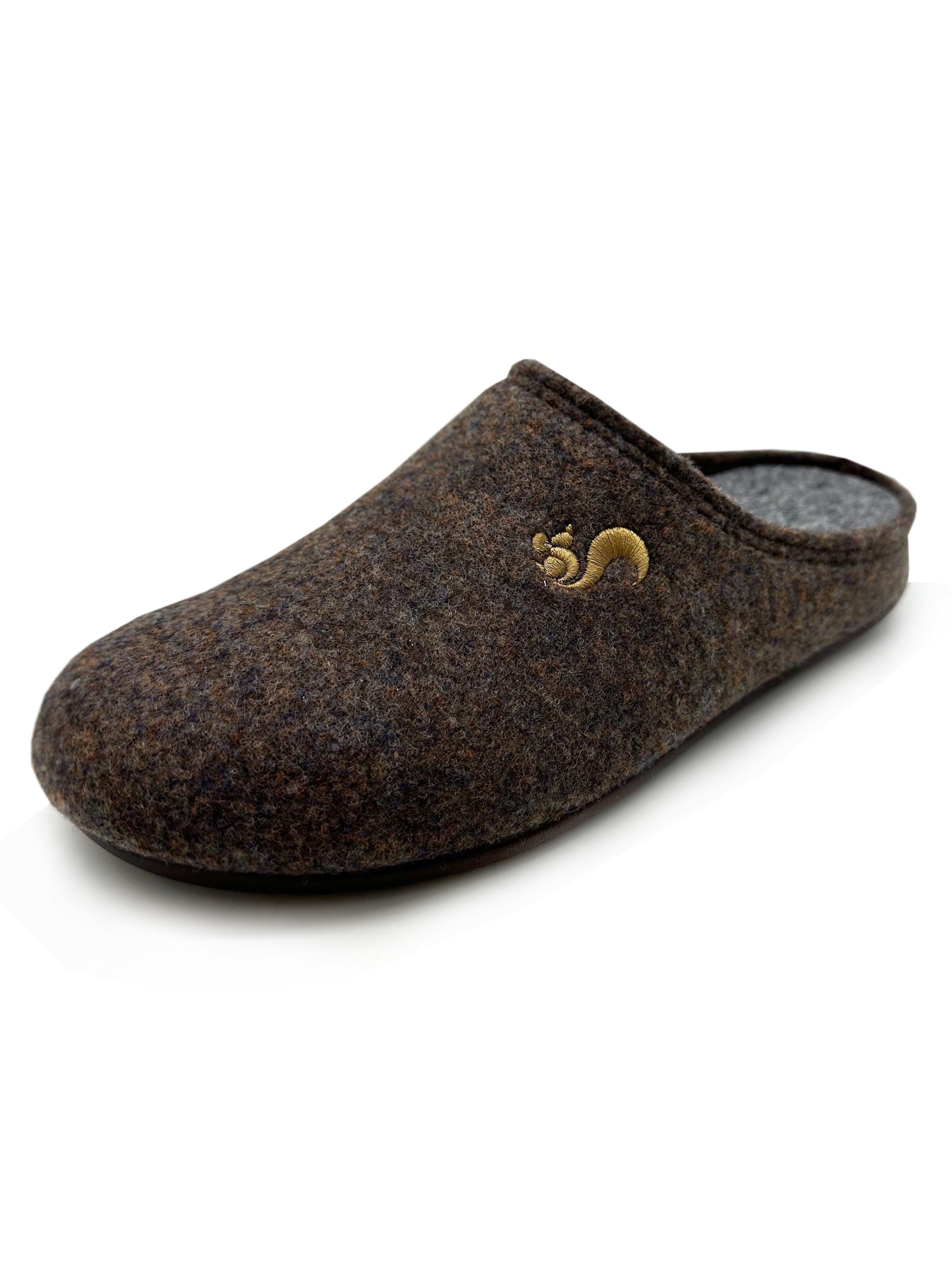 thies Slippers 'thies 1856 ® Recycled PET Slipper' in Brown: front