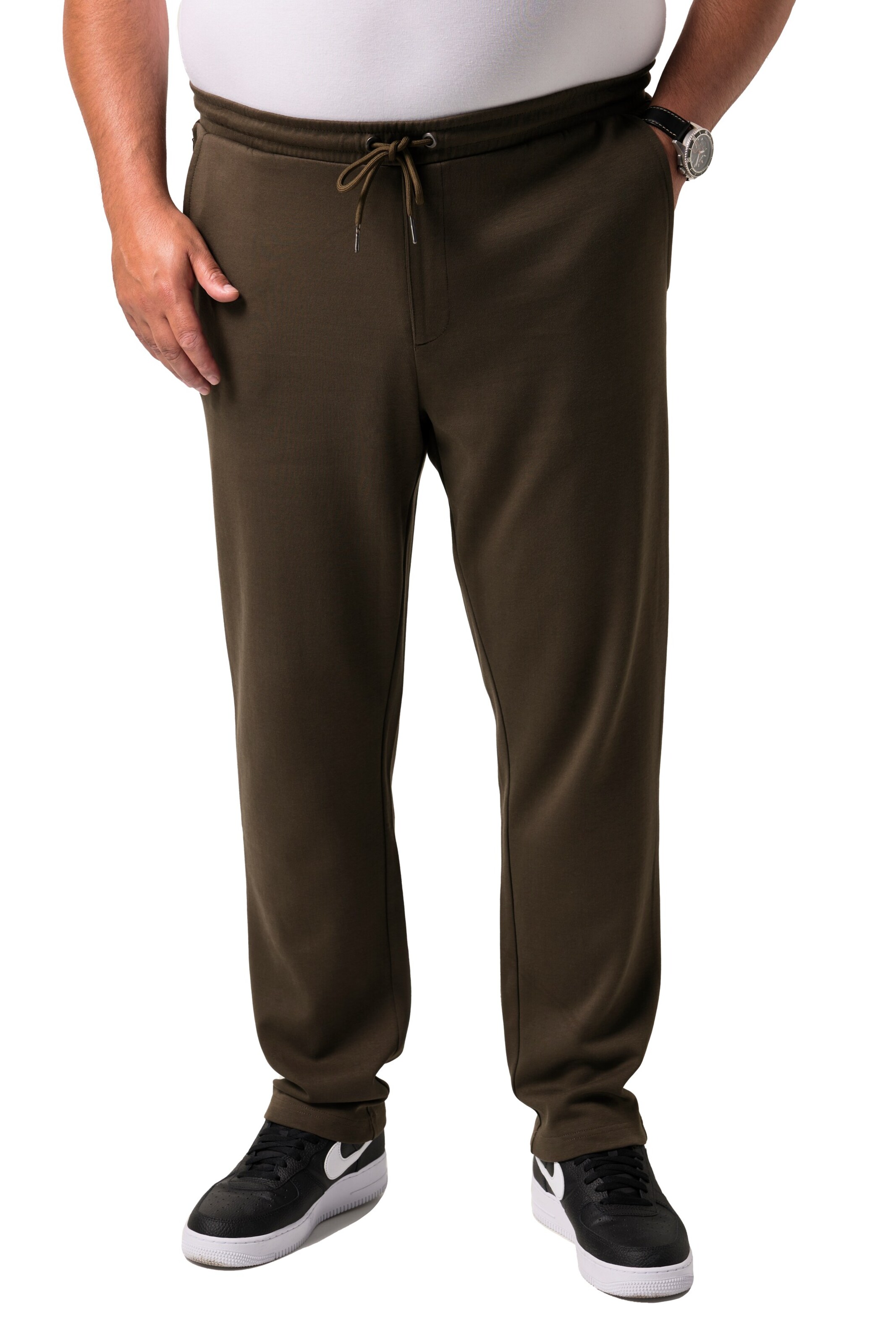 Men Plus Regular Hose in Braun: Vorderseite