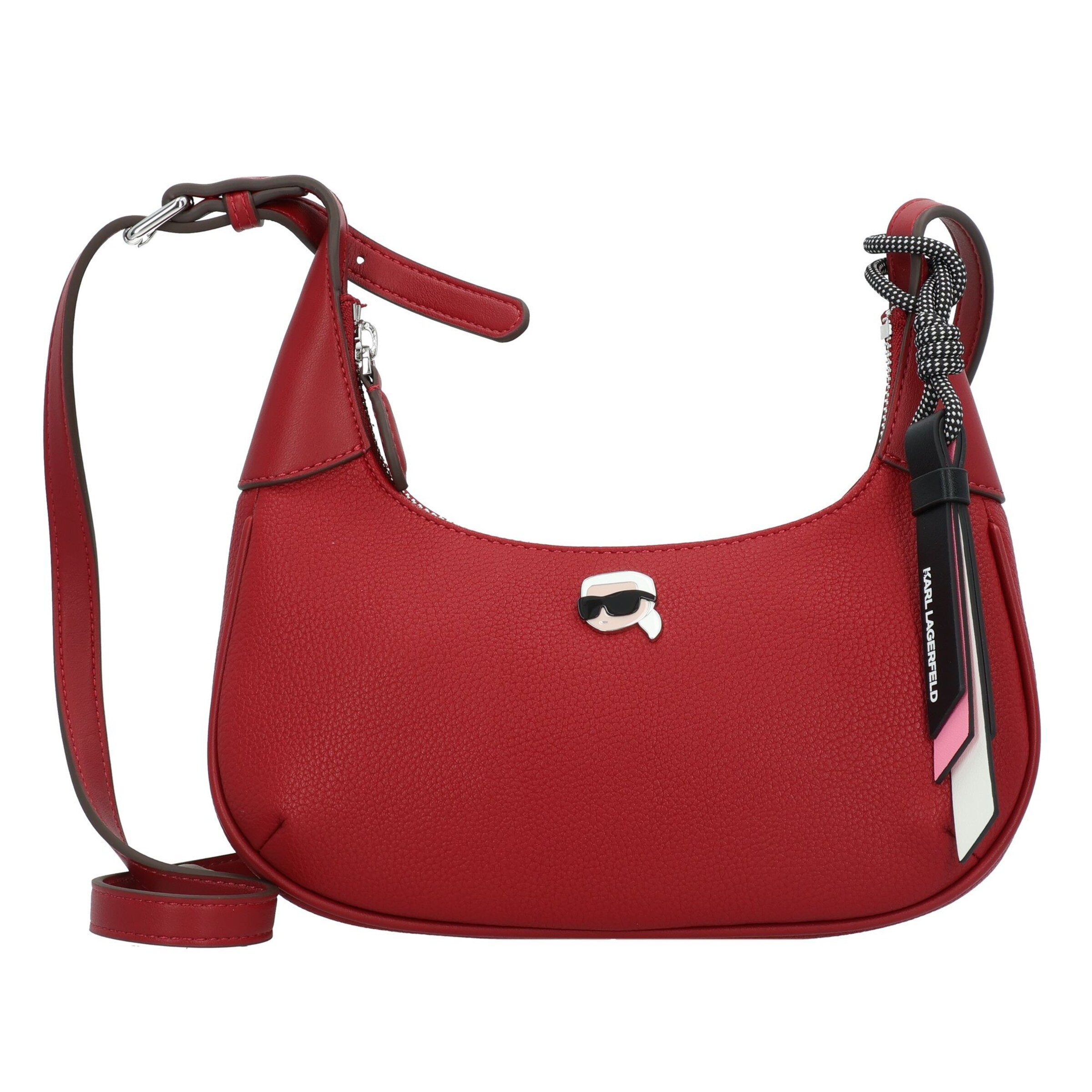 Borsa a spalla 'Ikon' di Karl Lagerfeld in rosso