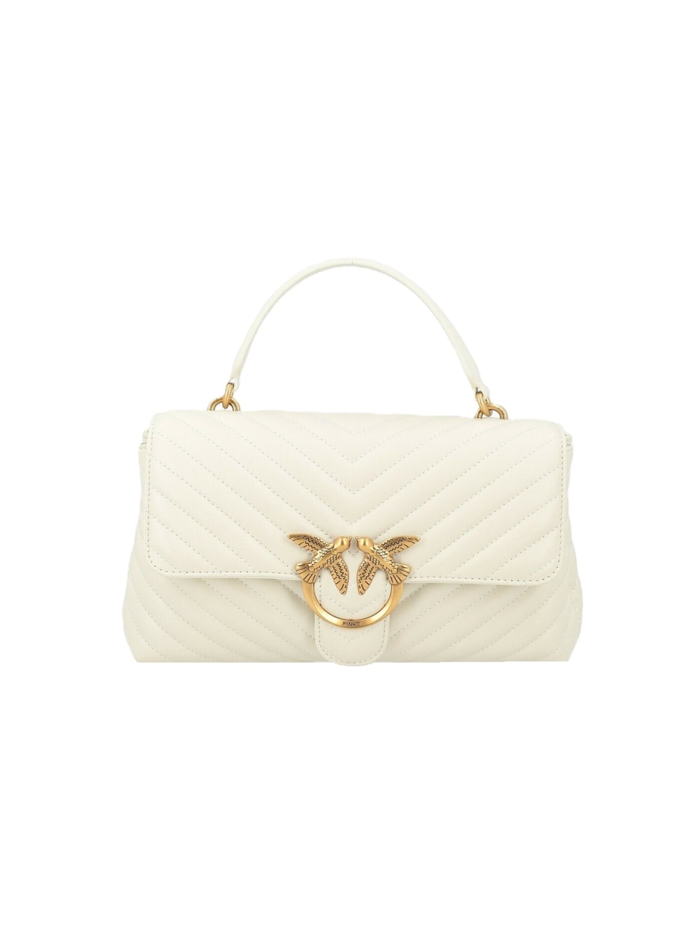 Borsa a tracolla '100044 A0GK' di PINKO in beige: frontale