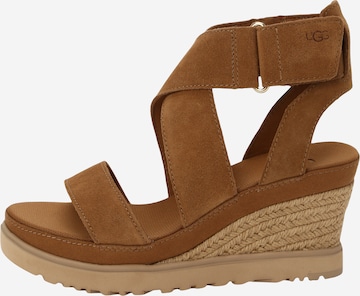 UGG - Sandália 'Ileana' em castanho