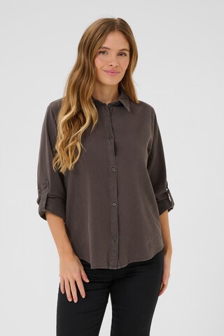 Camicia da donna 'KA Anaya' di Kaffe in marrone: frontale