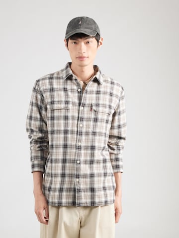LEVI'S ® Φθινοπωρινό και ανοιξιάτικο μπουφάν 'Jackson Worker' σε μπεζ: μπροστά