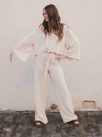 Looxs Revolution Wide leg Broek in Beige