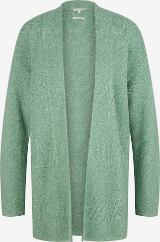 TOM TAILOR Knit Cardigan in Green: front