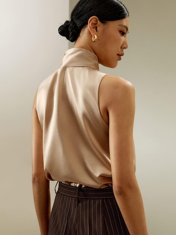 Camicia da donna di Lilysilk in beige