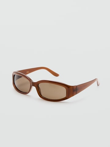 MANGO Sunglasses 'MIKA' in Brown: front