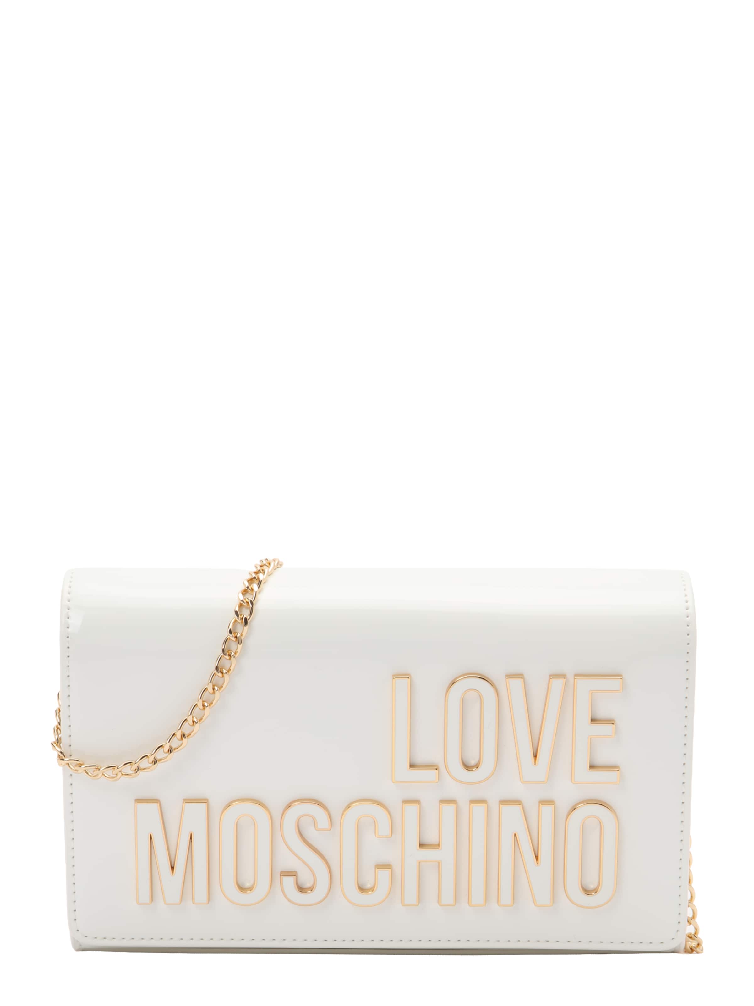 Borsa a tracolla di Love Moschino in bianco: frontale