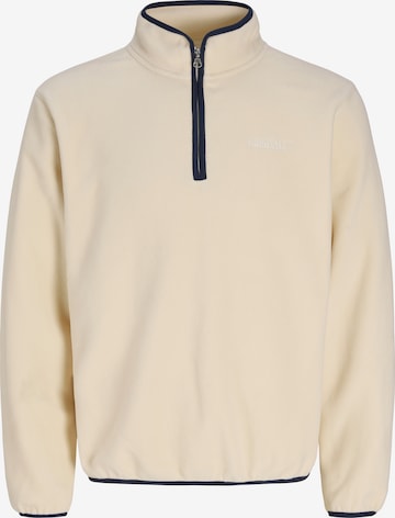JACK & JONES Kampsun 'JORFREDERIKSBERG', värv valge: eest vaates