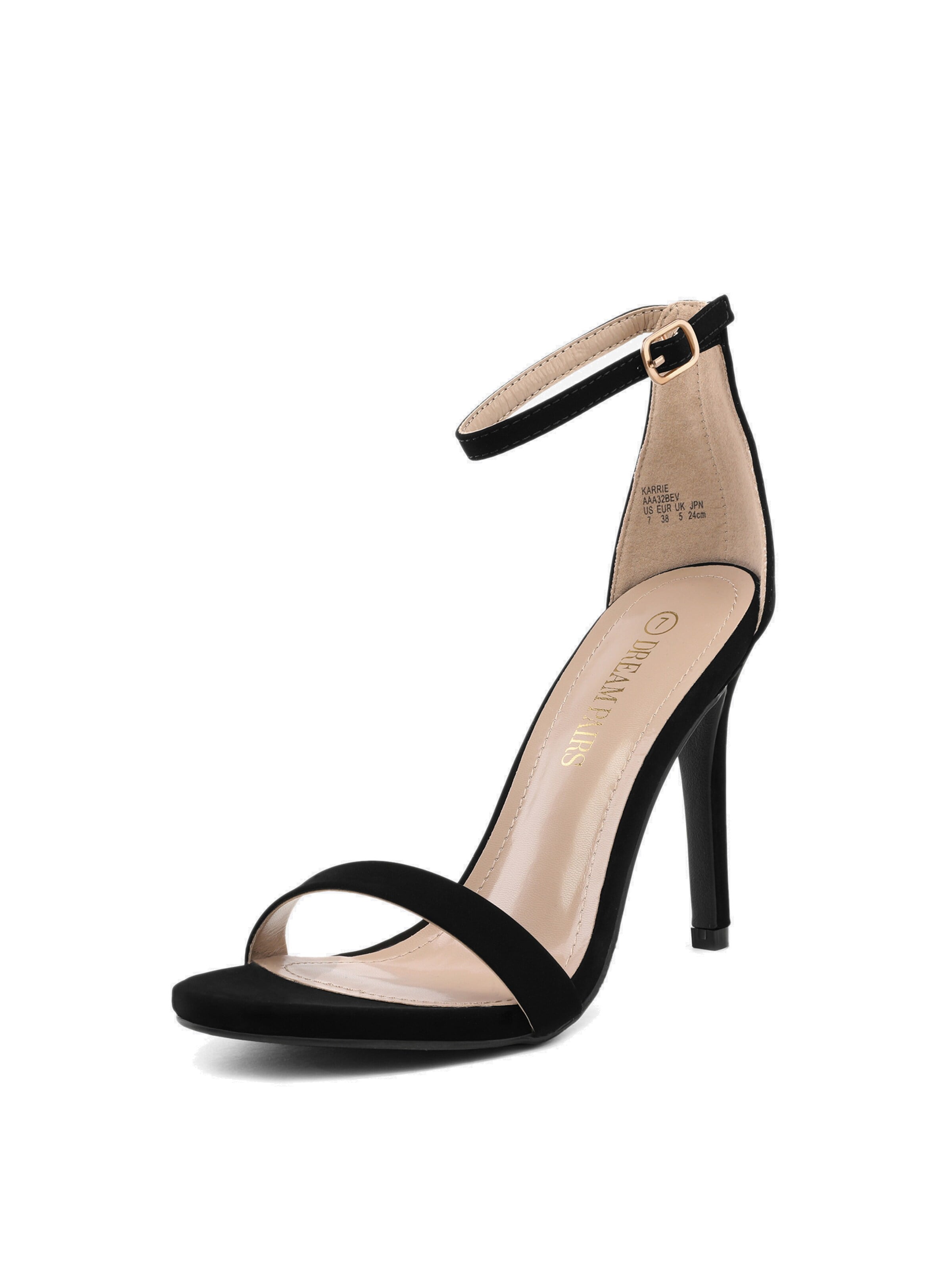 Dream Pairs Sandalen met riem in Zwart: voorkant