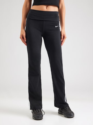 Nike Sportswear Flared Broek in Zwart: voorkant