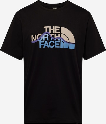 THE NORTH FACE Μπλουζάκι 'MOUNTAIN LINE' σε μαύρο: μπροστά