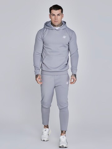 Sweat-shirt 'Essentials Poly' SikSilk en gris
