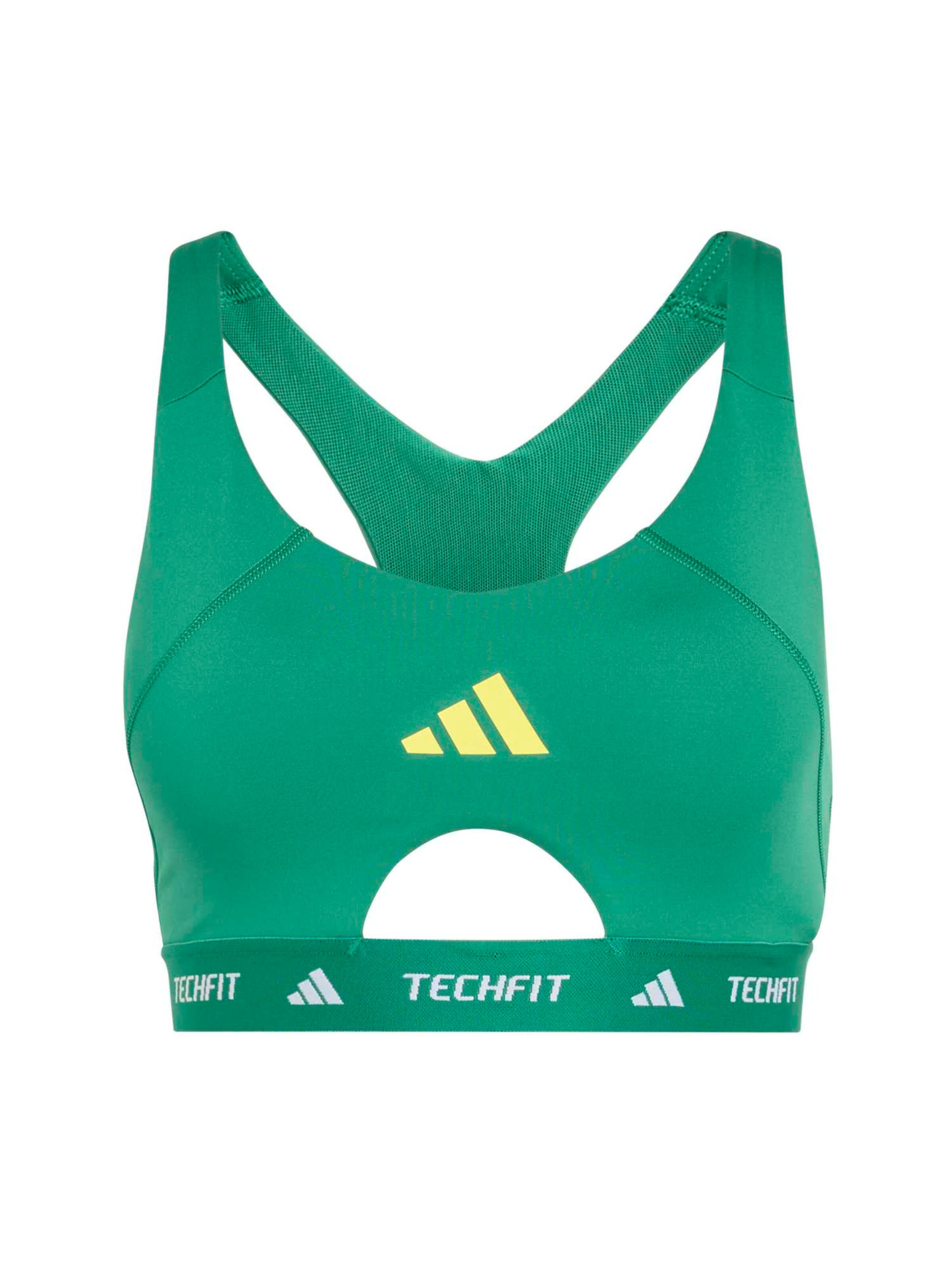 ADIDAS PERFORMANCE Спортивный бюстгальтер в Зеленый: спереди