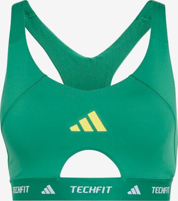 ADIDAS PERFORMANCE Спортивный бюстгальтер в Зеленый: спереди