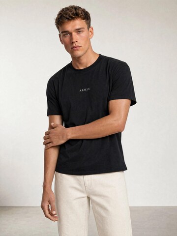 melns ARMIE T-Krekls 'The Alex Logo T-shirt - Black'