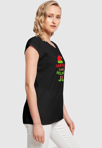 T-shirt 'Christmas Santa´s Little Helper' Merchcode en noir